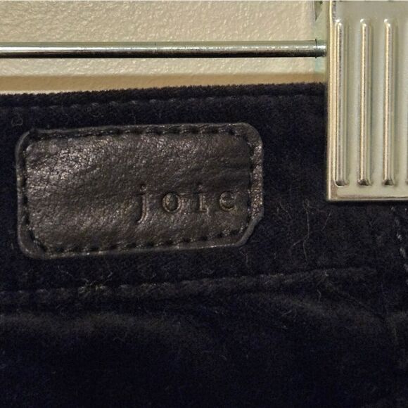 Women's Joie black velvet pants size 25 - Picture 7 of 9